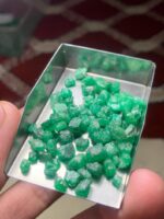 53.50 ct Emerald Rough Lot Swat – Natural Untreated Green Crystals - Image 10