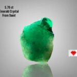 5.76ct Natural Emerald Crystal – Swat Pakistan | Raw Uncut Green Gemstone 12.51×12.25×6.25mm