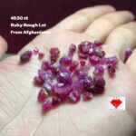 The Untouched Spark: 48.50ct Afghan Ruby Rough Lot