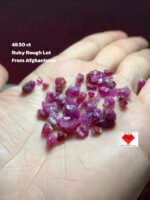 The Untouched Spark: 48.50ct Afghan Ruby Rough Lot