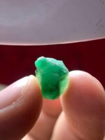 5.76ct Natural Emerald Crystal – Swat Pakistan | Raw Uncut Green Gemstone 12.51×12.25×6.25mm - Image 5