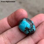 A 23.20-Carat Afghan Turquoise Cabochon — A Gem of Color, Craft, and Cultural Legacy