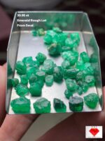 39.95 ct Swat Emerald Rough Lot — Rare Collector’s Opportunity
