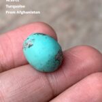 Striking Afghan Turquoise Cabochon: 14.55 Carats of Natural Elegance