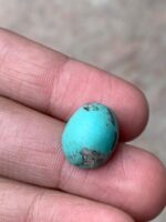 Striking Afghan Turquoise Cabochon: 14.55 Carats of Natural Elegance - Image 2
