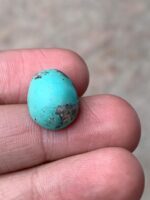 Striking Afghan Turquoise Cabochon: 14.55 Carats of Natural Elegance - Image 3