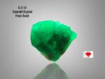5.17ct Natural Emerald Crystal – Swat Pakistan | Raw Uncut Green Gemstone 12.38×11.91×5.20mm