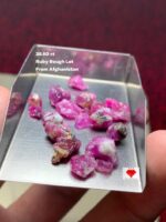 Natural Elegance: 38.60ct Afghan Ruby Rough Lot