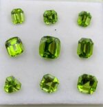 15.50 Carat Peridot Gemstone: Trillion, Emerald, Cushion Cut - Image 2