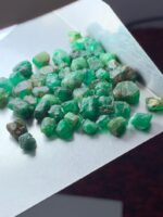 78.56ct Swat Rough Emerald Lot: Small Crystals, Big Color (4x9x7mm Avg) - Image 2
