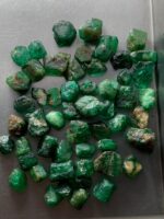 78.56ct Swat Rough Emerald Lot: Small Crystals, Big Color (4x9x7mm Avg) - Image 6