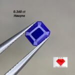 Most Rare 0.360 ct Blue Hauyne from Badakhshan, Afghanistan