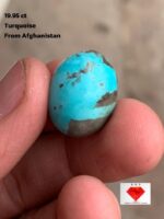 19.95 ct Afghan Turquoise Cabochon: A Wide Horizon of Color and Craftsmanship