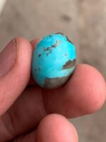 19.95 ct Afghan Turquoise Cabochon: A Wide Horizon of Color and Craftsmanship - Image 3