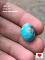 Bold and Beautiful: 16.71ct Afghan Turquoise Cabochon