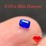 Rare 0.10 Carat Blue Hauyne Gemstone – Afghan Origin, Fluorescent