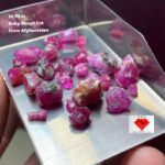 Strength in Color: 39.70ct Afghan Ruby Rough Lot with Exceptional Volume