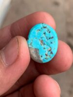 19.95 ct Afghan Turquoise Cabochon: A Wide Horizon of Color and Craftsmanship - Image 9