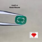 Most Rare 0.645 ct Green Hauyne from Badakhshan, Afghanistan