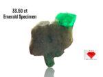 Majestic and Untamed: 33.50ct Emerald Specimen of Natural Splendor