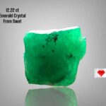 Rare 12.22ct Swat Emerald Crystal – Natural Green Gemstone Beauty