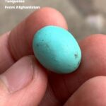 Charming 12.85ct Afghan Turquoise Cabochon – A Gem of Natural Splendor