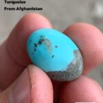 Afghan Turquoise Cabochon: 20.75 Carat Natural Gemstone