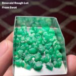 63.40 ct Emerald Rough Lot Swat – Thick Natural Crystals with Strong Form