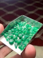 63.40 ct Emerald Rough Lot Swat – Thick Natural Crystals with Strong Form - Image 2