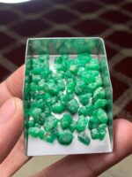 63.40 ct Emerald Rough Lot Swat – Thick Natural Crystals with Strong Form - Image 11