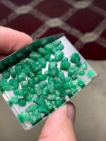 63.40 ct Emerald Rough Lot Swat – Thick Natural Crystals with Strong Form - Image 3