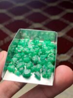 63.40 ct Emerald Rough Lot Swat – Thick Natural Crystals with Strong Form - Image 5