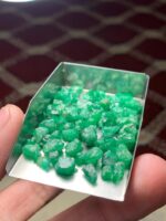 63.40 ct Emerald Rough Lot Swat – Thick Natural Crystals with Strong Form - Image 6