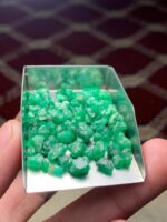 63.40 ct Emerald Rough Lot Swat – Thick Natural Crystals with Strong Form - Image 9