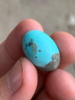 Afghan Turquoise Cabochon: 20.75 Carat Natural Gemstone - Image 2
