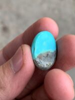 Afghan Turquoise Cabochon: 20.75 Carat Natural Gemstone - Image 5