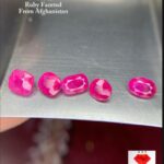 4.11 Carat Afghan Ruby Faceted Lot – Elegant Natural Red Gemstones (4.15 × 6.10 × 2.92 mm)