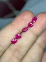 4.11 Carat Afghan Ruby Faceted Lot – Elegant Natural Red Gemstones (4.15 × 6.10 × 2.92 mm) - Image 2