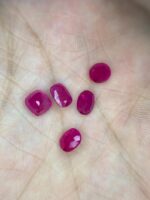 4.11 Carat Afghan Ruby Faceted Lot – Elegant Natural Red Gemstones (4.15 × 6.10 × 2.92 mm) - Image 3