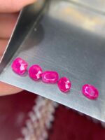4.11 Carat Afghan Ruby Faceted Lot – Elegant Natural Red Gemstones (4.15 × 6.10 × 2.92 mm) - Image 8