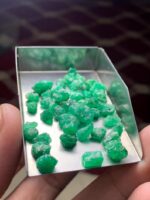 42.80 ct Emerald Rough Lot Swat – Naturally Formed Crystals with Vibrant Green - Image 4