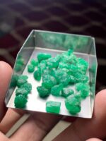 42.80 ct Emerald Rough Lot Swat – Naturally Formed Crystals with Vibrant Green - Image 6