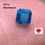 Unveiling the Beauty of 0.17 ct Blue Hauyne: A Remarkable Rectangular-Cut Gemstone