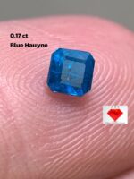 Unveiling the Beauty of 0.17 ct Blue Hauyne: A Remarkable Rectangular-Cut Gemstone