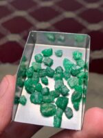 41.50 ct Emerald Rough Lot Swat – Compact Natural Crystals with Rich Tone - Image 14