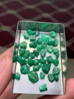 41.50 ct Emerald Rough Lot Swat – Compact Natural Crystals with Rich Tone - Image 9