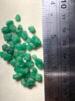 37.70ct Swat Emerald Rough Lot: Fine Green Crystals with Natural Elegance - Image 8