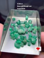Elegant 31.46 ct Swat Emerald Rough – A Glimpse of Pakistan’s Green Heritage