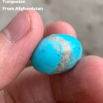 18.50ct Afghan Turquoise Cabochon: Sky-Blue Gemstone
