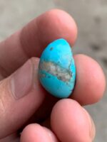 18.50ct Afghan Turquoise Cabochon: Sky-Blue Gemstone - Image 11